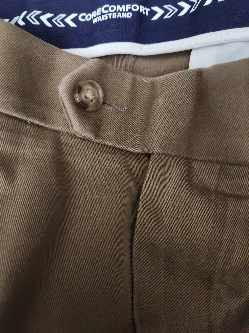 Roundtree & Yorke Olive-Tan Straight Chinos